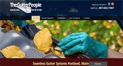 Desktop Screenshot of gutterpeoplemaine.com